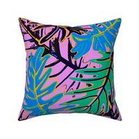 Miami Tropical Leaves | Pink | Oversized