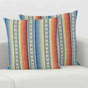 Southwest Desert Blanket Vertical Stripes - Serape inspired in bright colors