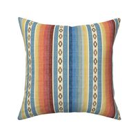 Southwest Desert Blanket Vertical Stripes - Serape inspired in bright colors