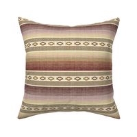 Southwest Desert Blanket Horizontal Stripes - Serape inspired in desert earthen tones.