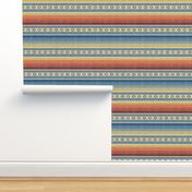 Southwest Desert Blanket Horizontal Stripes - Serape inspired in bright colors