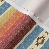 Southwest Desert Blanket Horizontal Stripes - Serape inspired in bright colors