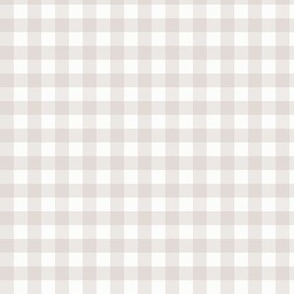 3/8" Gingham: Taupe & White Gingham Check, Buffalo Check, Buffalo Plaid