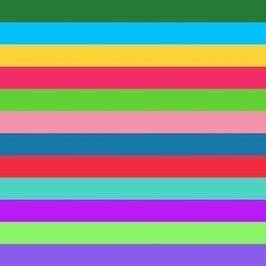 Colorful Kaleidoscope: Colorful Horizontal Stripes