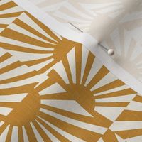 Retro Sun Decor in Ochre / Medium