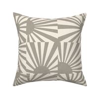 Retro Sun Decor in Neutrals / Large