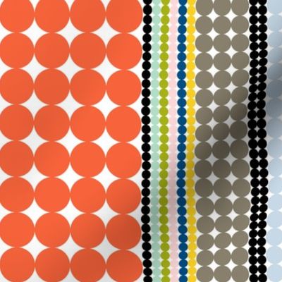 Folio Dots || graphic polka dot stripes