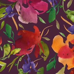 Tropical Modern Floral Bright Nursery Prints