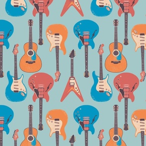 Guitar lover pattern 