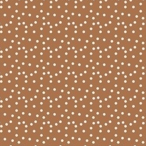 Boho Polka dot in Brown-1x1