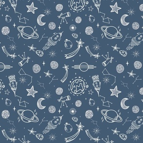 Space Voyage Blue XL - Space Constellations 