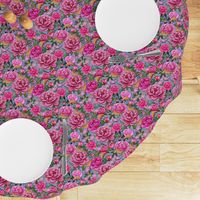 Pink  peony on lilac petal solid-at-Spoonflower-by-Magenta-Rose-Designs