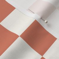 dirty apricot checkerboard
