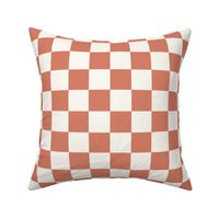 dirty apricot checkerboard