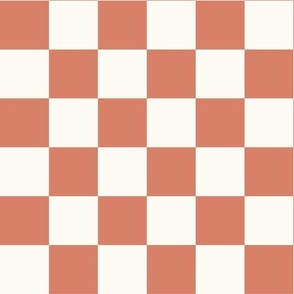 dirty apricot checkerboard