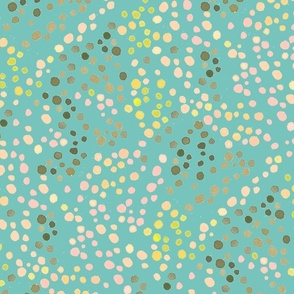 happy playful dots // turquoise 