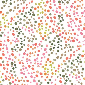 happy playful dots // white 