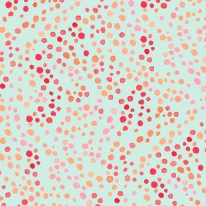 happy playful dots // mint 