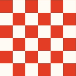 red orange checkerboard