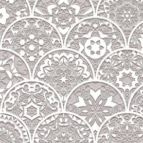 lacy paper cut hobby grey