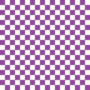 small purple checkerboard