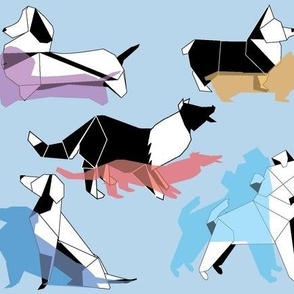 Origami Dogs 