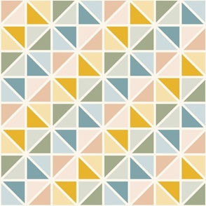 Triangle grid_blue yellow pink green_small