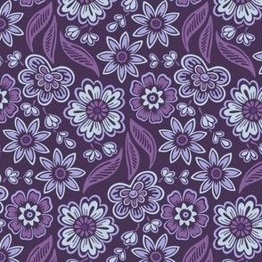 Halo Floral Plum Small