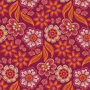 Halo Floral Teja Roja Small