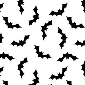 Black Bats on White