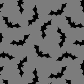 Black Bats on Gray