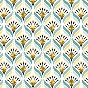Bloom over Blooms - Scandi Florals - yellow teal // Small