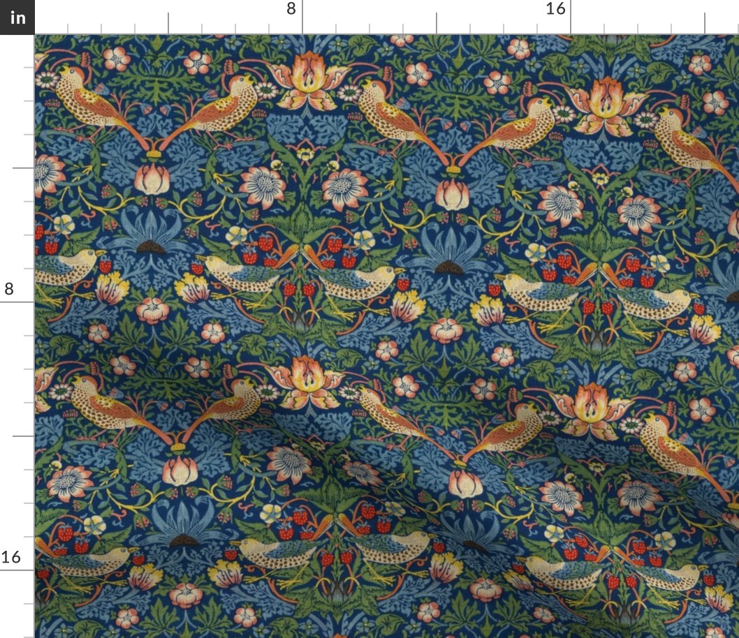 Strawberry Thief Redux ~ William Morris ~   Bright ~ Small