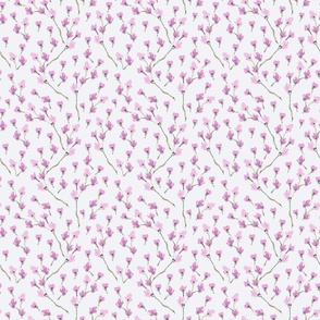 Pink tiny flowers pastel comfort