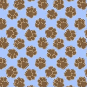 Dog Paw Biscuits Blue