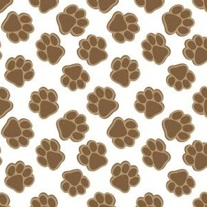 Dog Paw Biscuits White