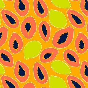 Papaya Tropical Fruit -  2" (5cm) Fruits