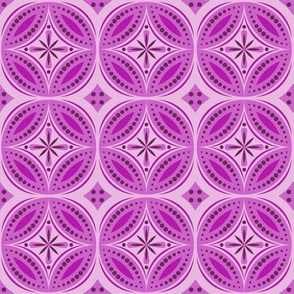 Moroccan Tiles (Red/Violet)