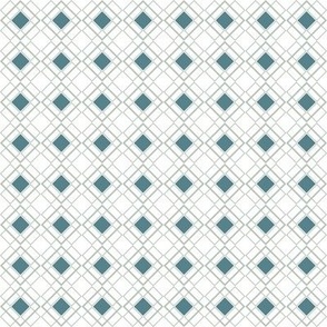 Turquoise Rhombus in rows
