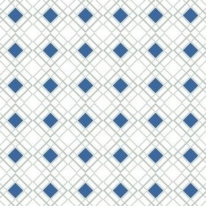 Blue Rhombus in rows