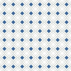 Blue Rhombus in rows