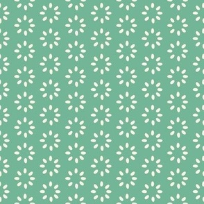 1" Motif XSmall / Anther Circles / Teal Green (darker)