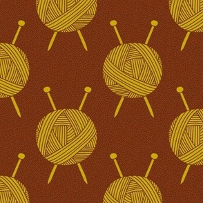 Knitting Needle Cross // Earth Tones