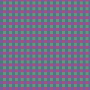 Pink, purple and green gingham - Small scale