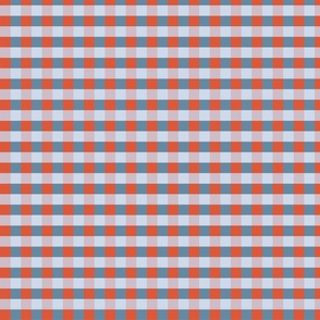 Blue and red gingham - Small scale