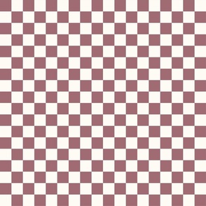small dusty rose checkerboard