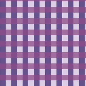 Purple gingham - Medium scale