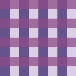 Purple gingham - Large scale