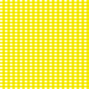 Yellow and White Gingham