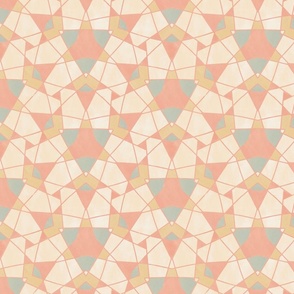 Kaleidoscopic Triangles Stained Glass